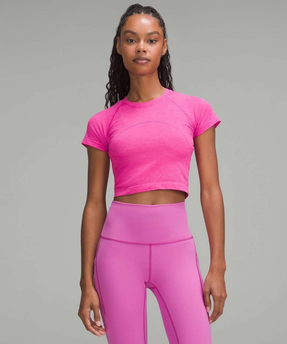 Lululemon Swiftly Tech Cropped Short-Sleeve 2.0 - 2